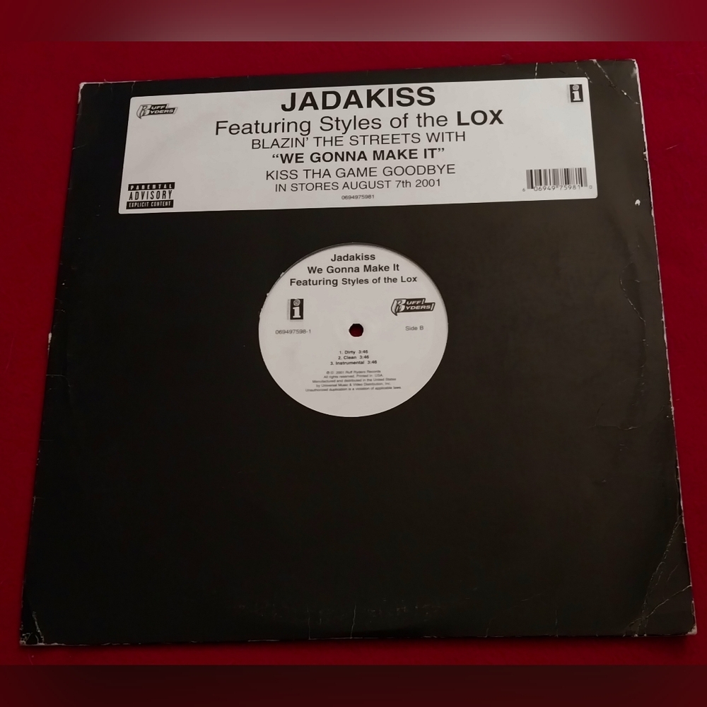 Jadakiss Styles of LOX We Gonna Make It 12" Single Interscope Records 2001